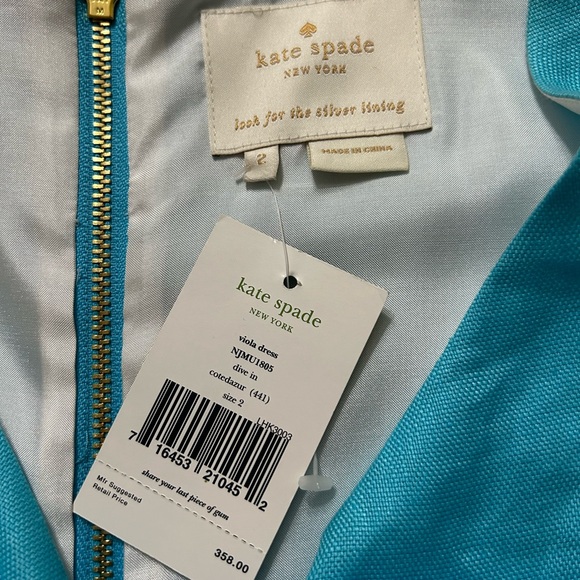 Kate Spade viola dress. Size 2 NWT - Picture 3 of 5